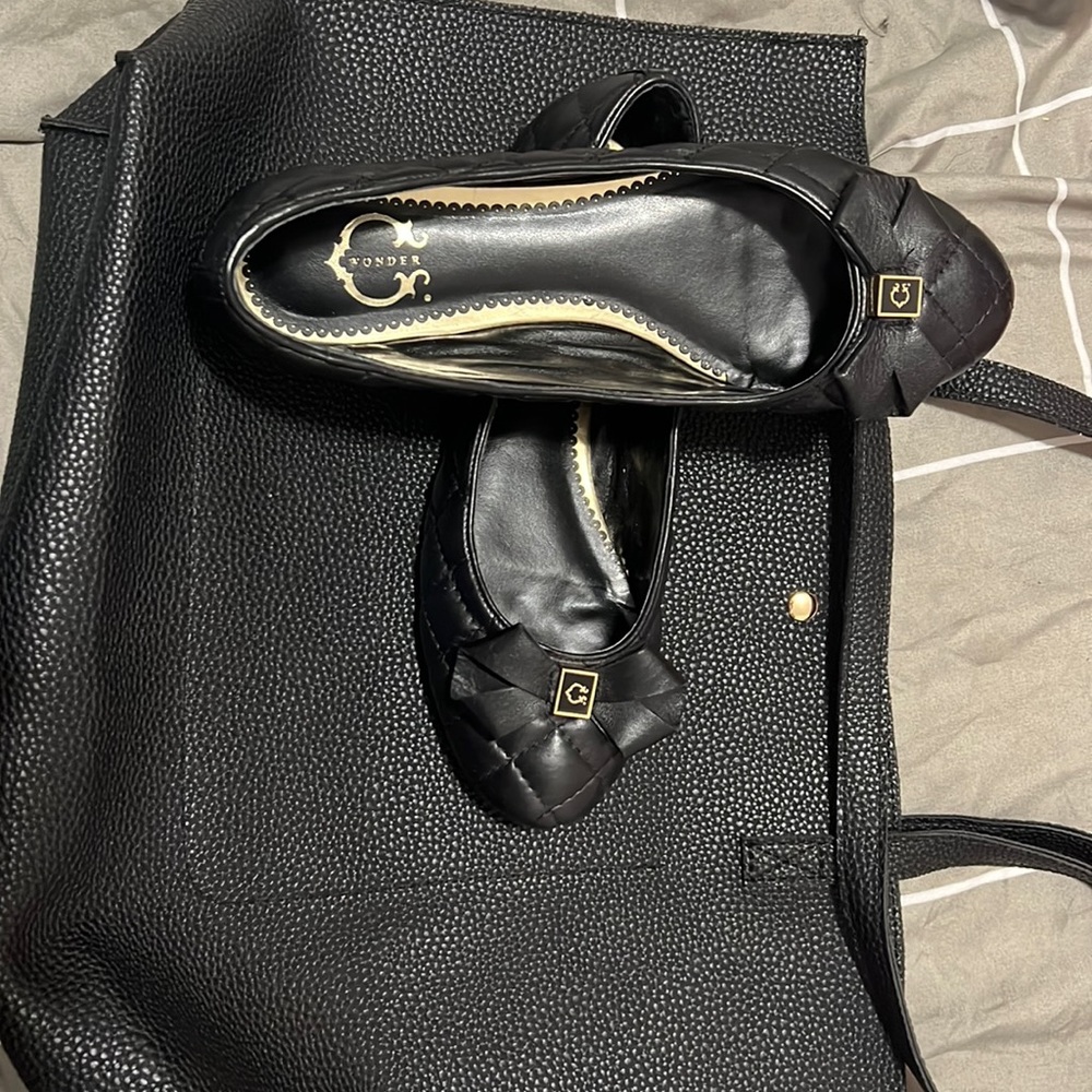 NIB C. Wonder Quilted how ballet flat